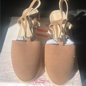Women's Tan Espadrille Sandals